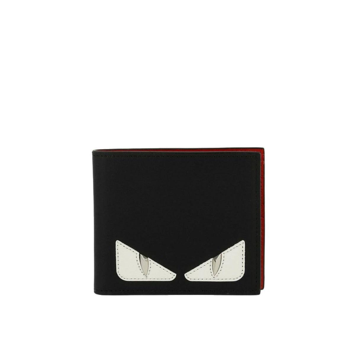 Fendi Bug Eye Black Leather Wallet - Obeezi.com