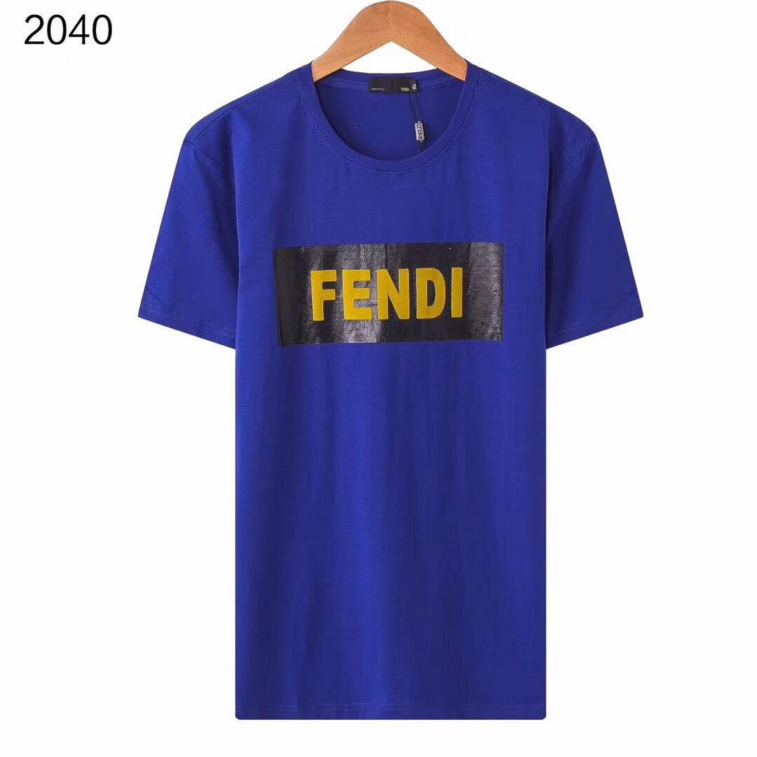 Fendi Classic Box Logo T-Shirt Royal Blue - Obeezi.com