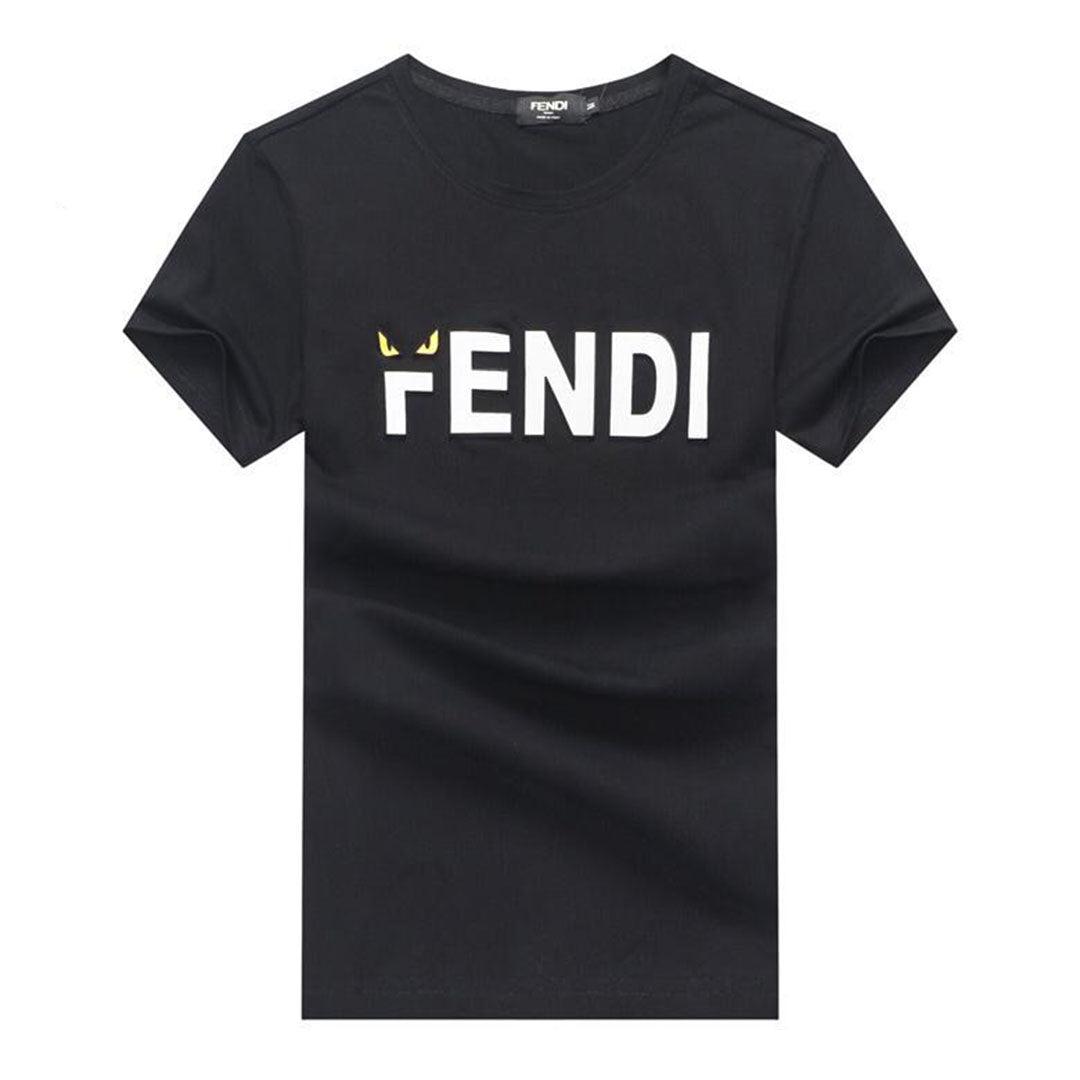 Fendi Designed Body-Fit Black T-shirt - Obeezi.com