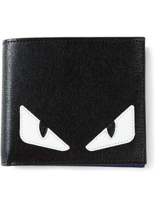 Fendi Monster Eyes Men's Wallet Black and White - Obeezi.com