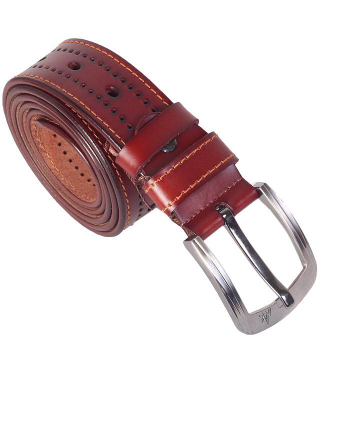 Ferragamo Rectangular Buckle head Belt-BROWN - Obeezi.com