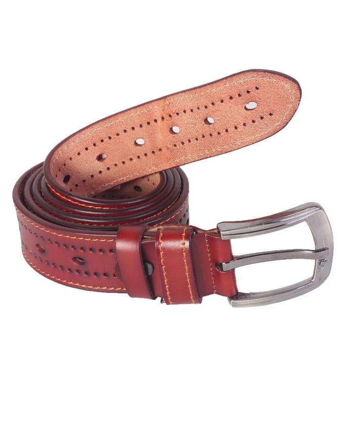 Ferragamo Rectangular Buckle head Belt-BROWN - Obeezi.com
