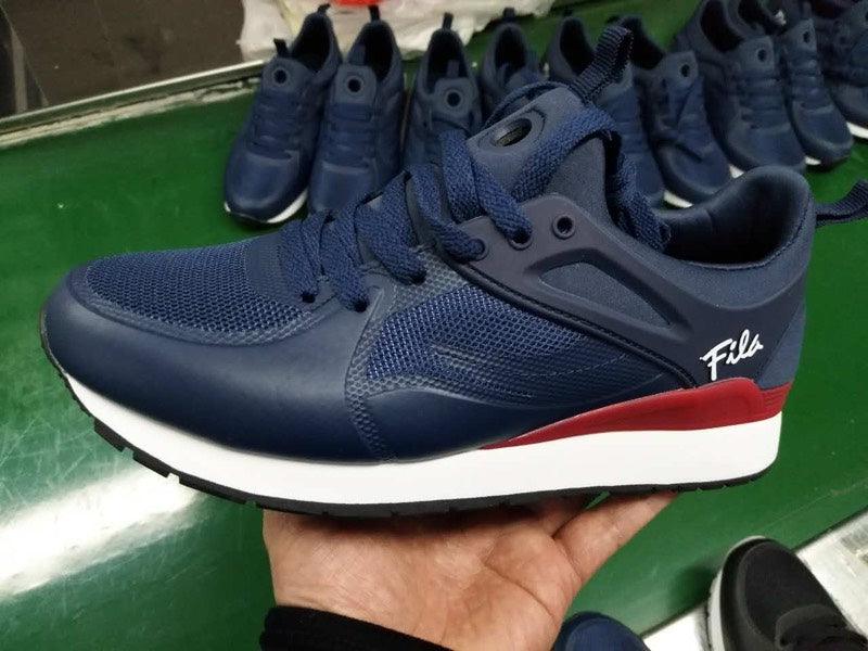 Fila Travis Navy Blue White and Red Sneakers - Obeezi.com