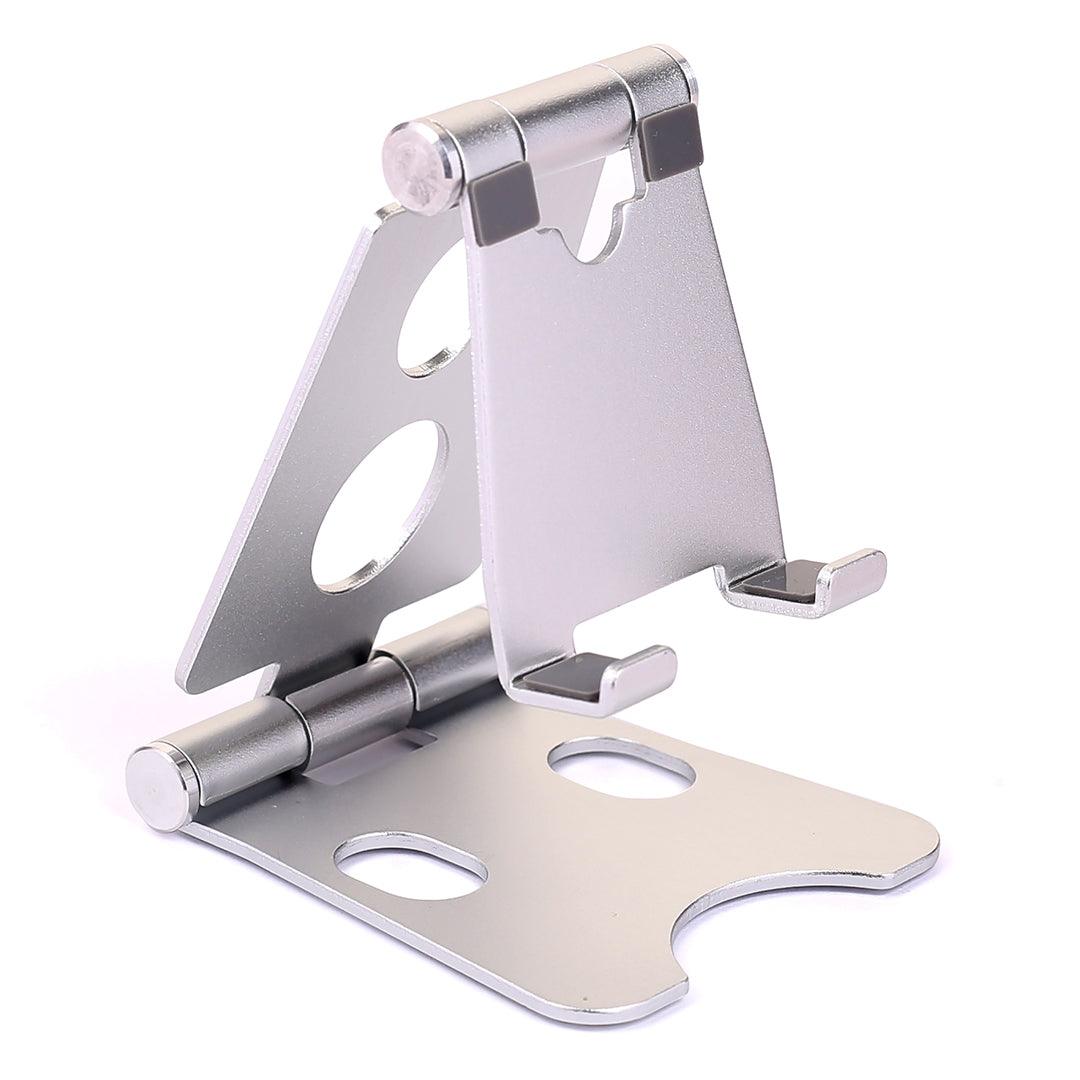 Foldable Desktop Phone Stand Holder-Silver - Obeezi.com