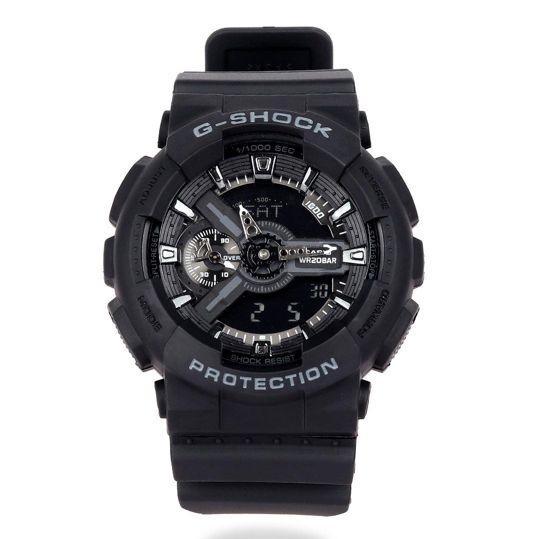 G Shock Casio GA-110 Men's Resin Strap Black Watch - Obeezi.com