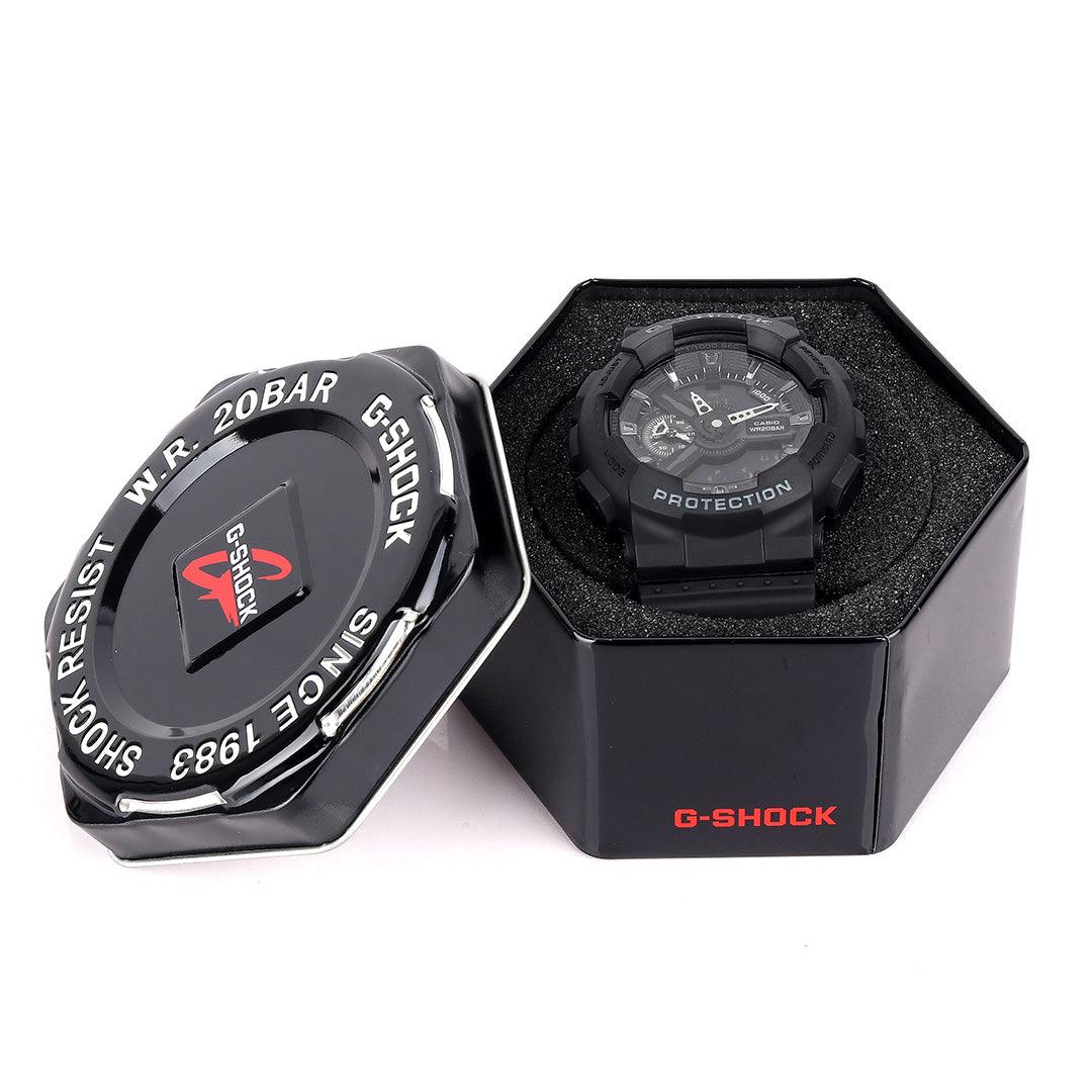 G Shock Casio GA-110 Men's Resin Strap Black Watch - Obeezi.com
