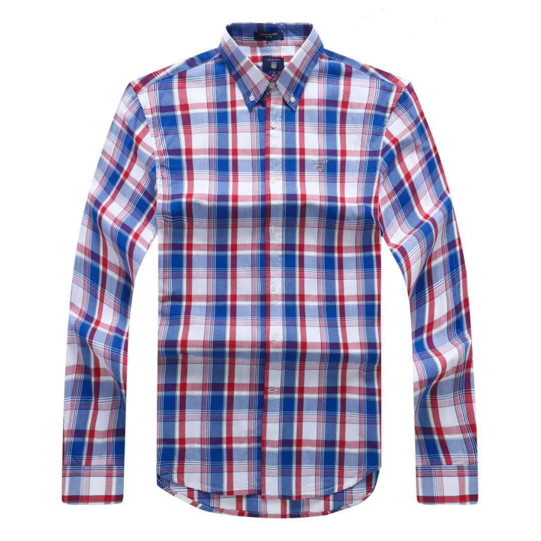 Gant Men's Plain 100% cotton collar Button down Multi-Colour Long sleeve Shirt - Obeezi.com