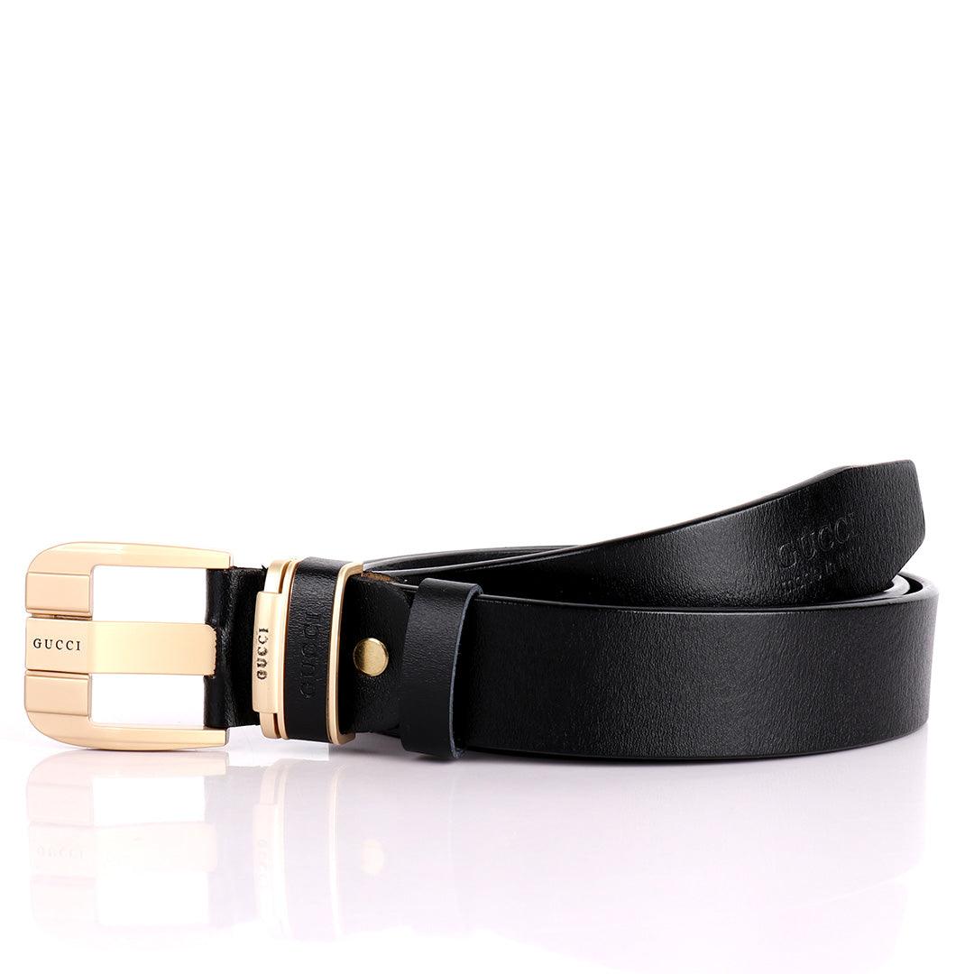 GC High Quality Luxury Men's Genuine Leather Formal Belt- Black - Obeezi.com