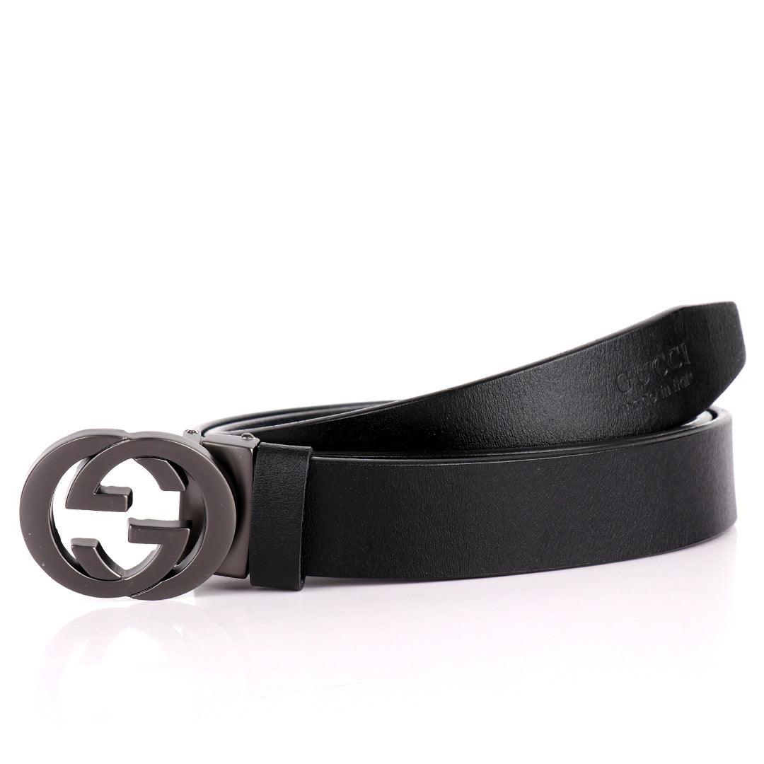 GC Luxurious Men's Black Leather Belt - Obeezi.com