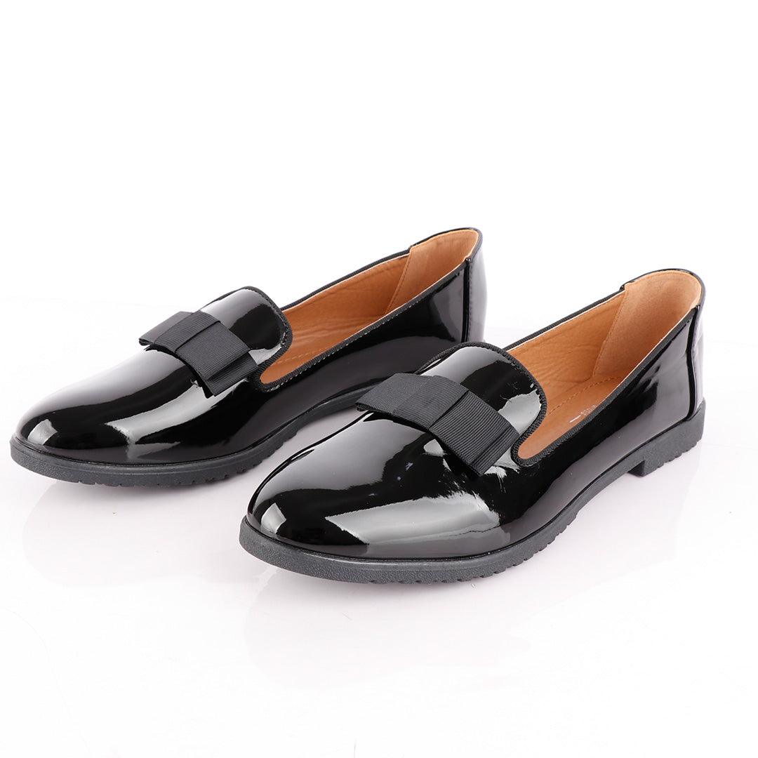 Geerte Corporate Wetlips Cover Black Flat Shoe - Obeezi.com