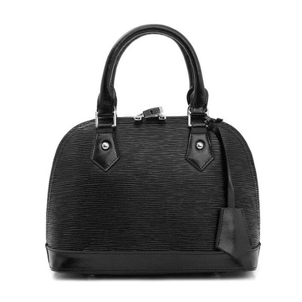 Geniune Leather Fashion Waterproof Tote Handbag Black - Obeezi.com