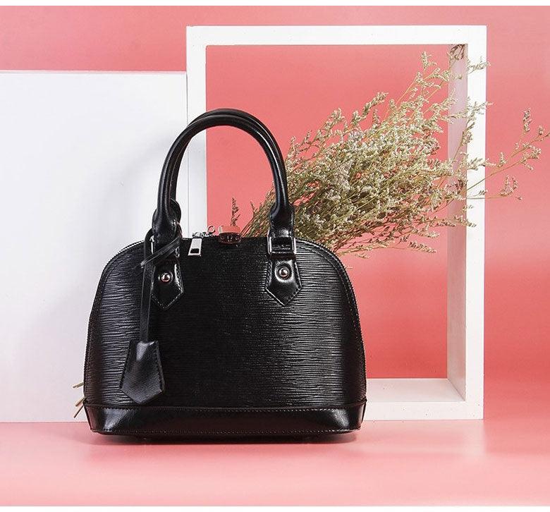 Geniune Leather Fashion Waterproof Tote Handbag Black - Obeezi.com