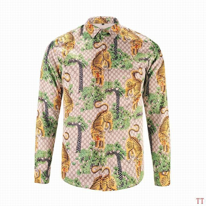 GG Tiger Print Long-sleeved Shirt Multicolor - Obeezi.com