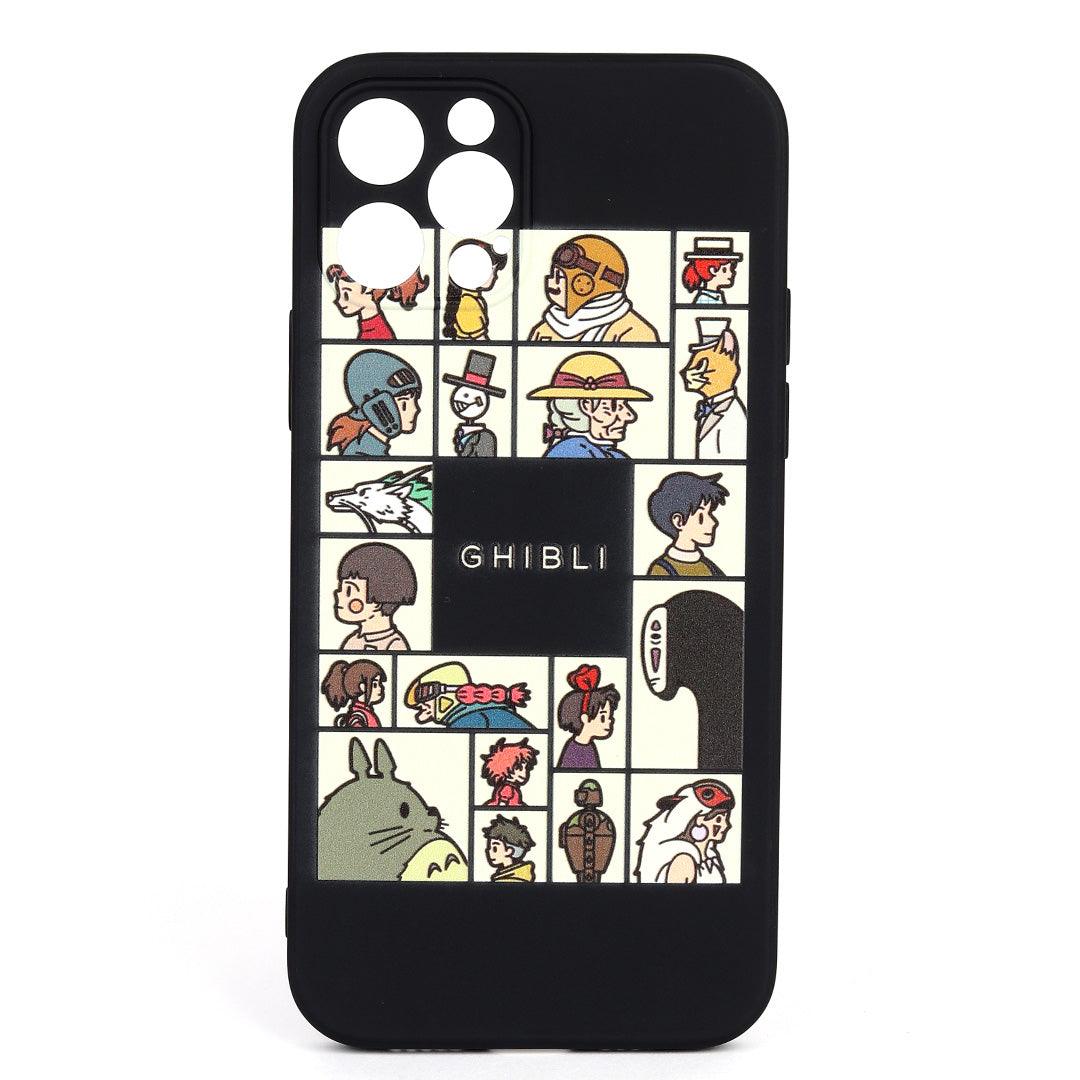 Ghibli Studio Animated Movies Designed iPhone Case- Black - Obeezi.com