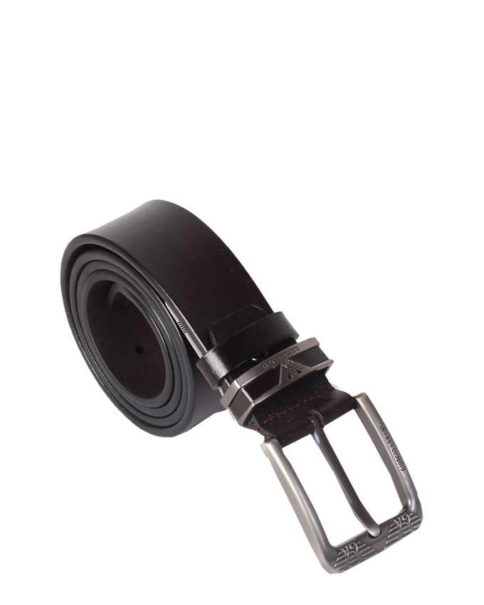 Giorgio Armani Black Leather Men's Belt - Obeezi.com