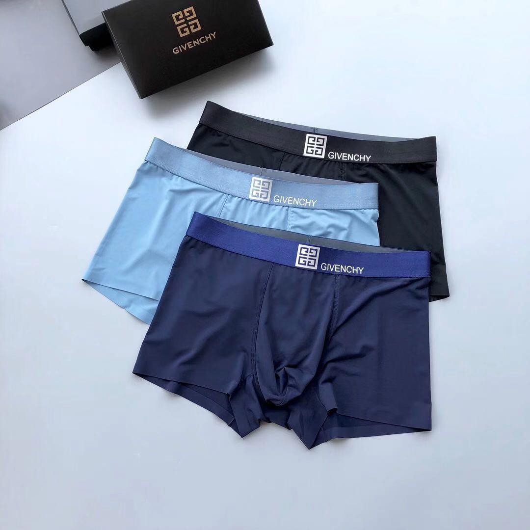 Giv Cotton 3 In 1 Comfortable Body-Suited Blue, Black And Green Men's Boxers - Obeezi.com