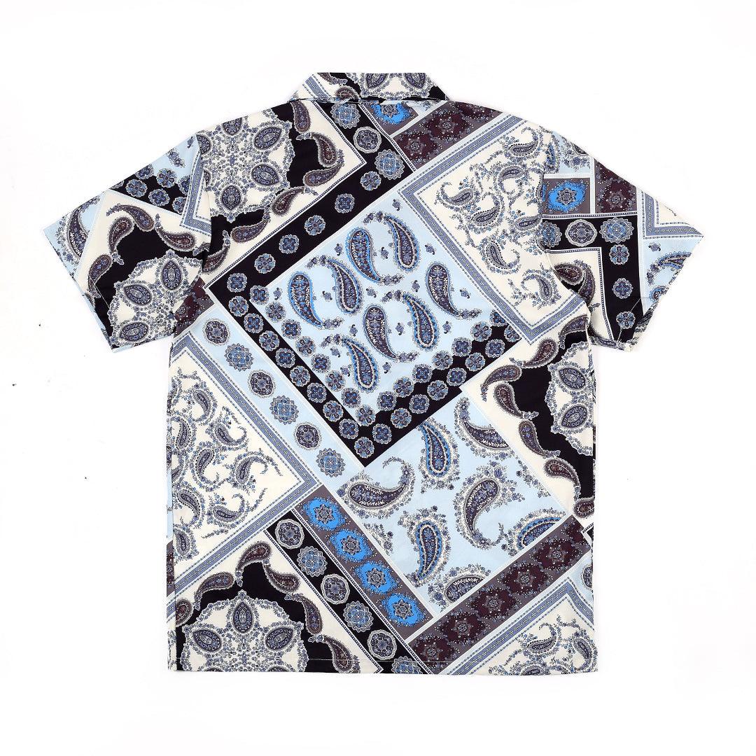 Graphic Designed Multi- Coloured Aloha Shirt - Obeezi.com