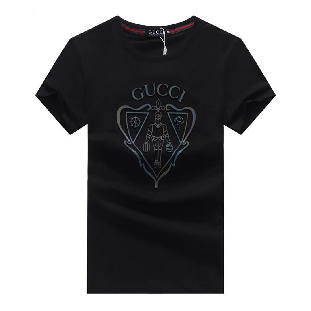 Guc T-Shirt With exquisite Logo Design-Black - Obeezi.com