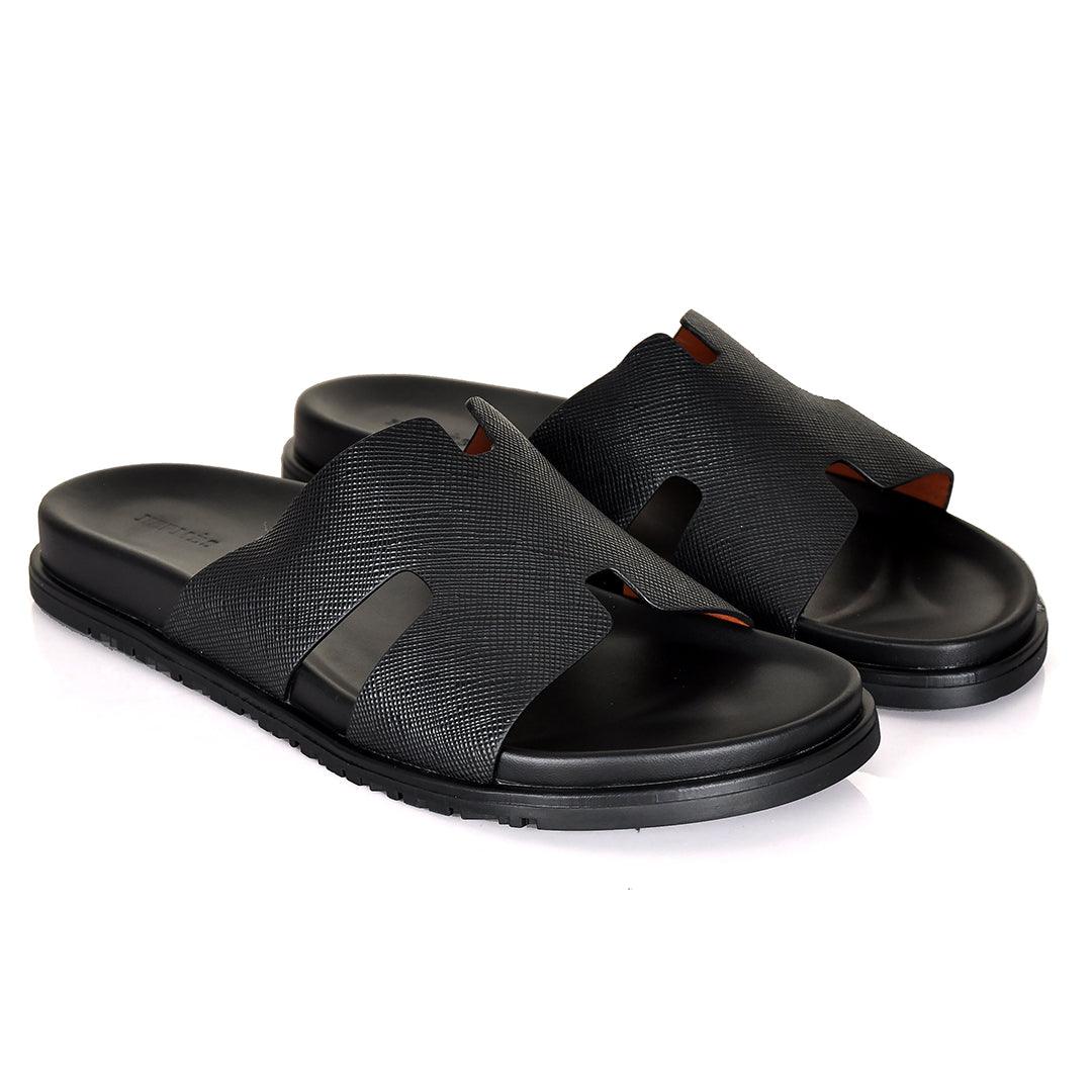 Herm Lightweight Comfort All Seasons Trendy Slippers-Black - Obeezi.com