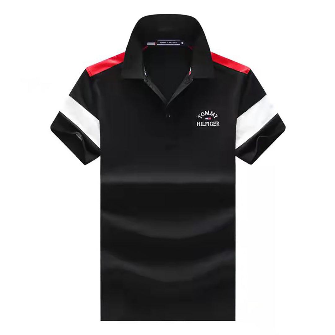 HF Black Custom Fit Men's Polo Shirt - Obeezi.com