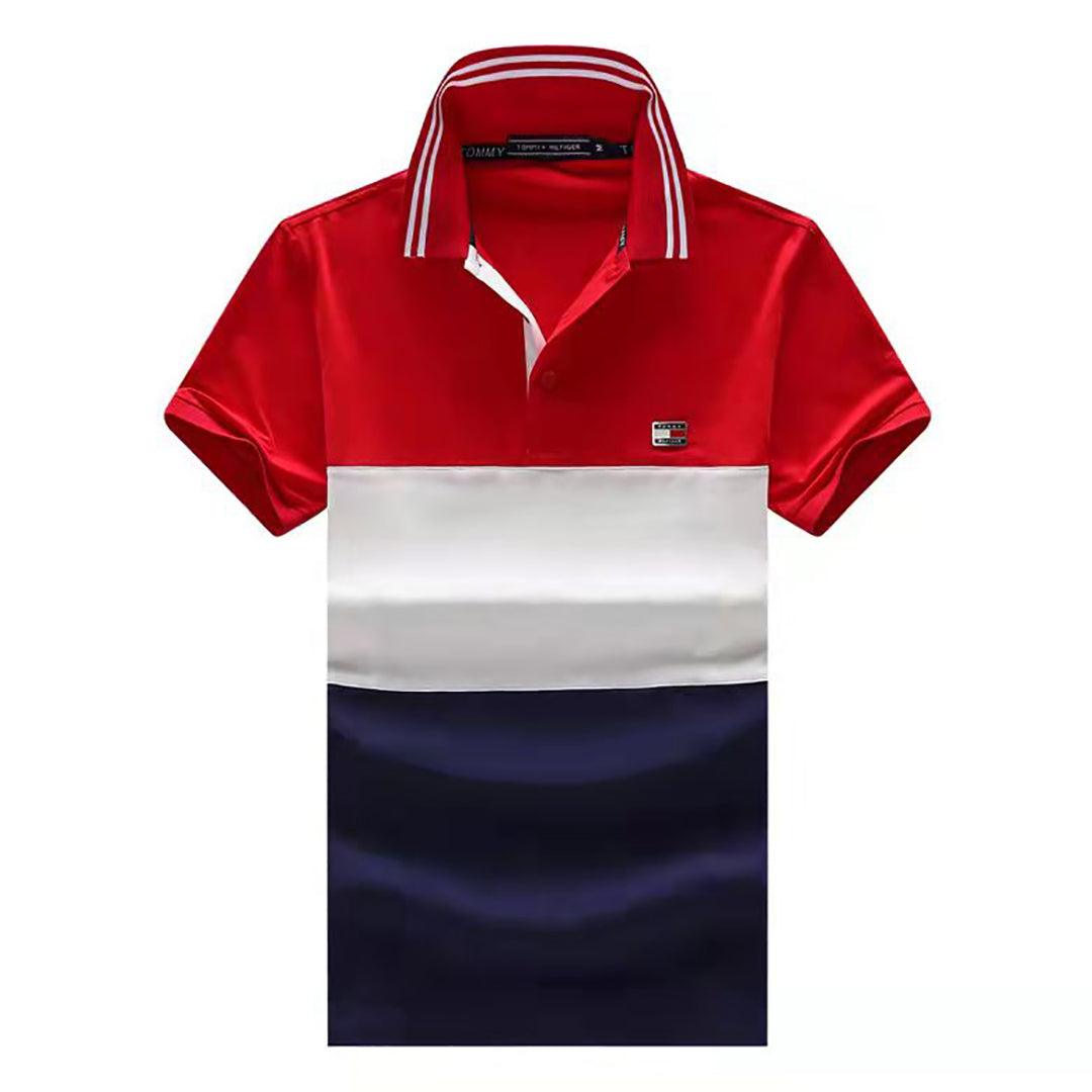 HF Exquisite Designed Multi-Colored Polo Shirt - Obeezi.com