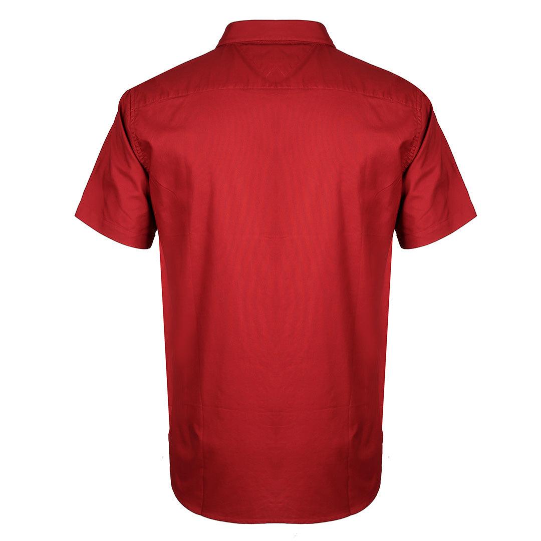 HIF Camp Collar Short Sleeve Shirt- Wine - Obeezi.com