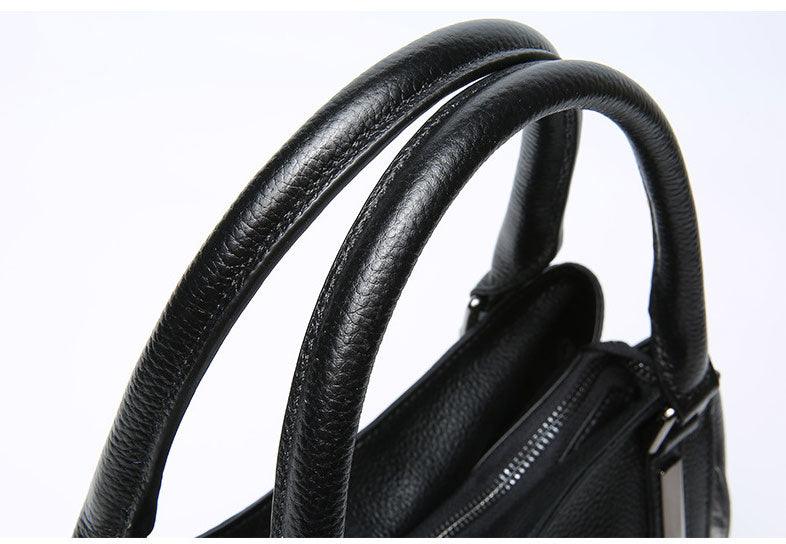 High quality Genuine Leather Black fashion handbags - Obeezi.com