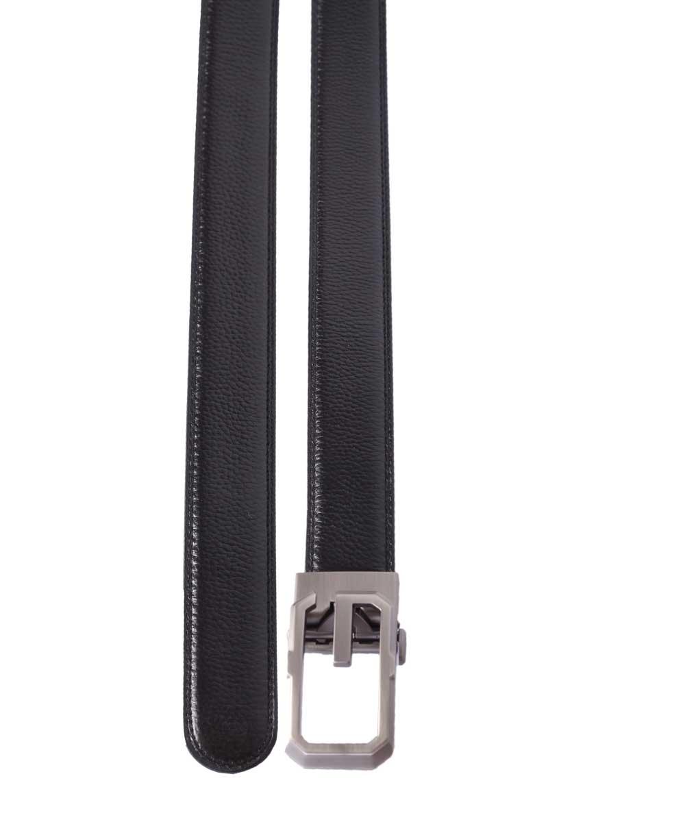 High Quality Men Black Leather Buckle Belt - Obeezi.com