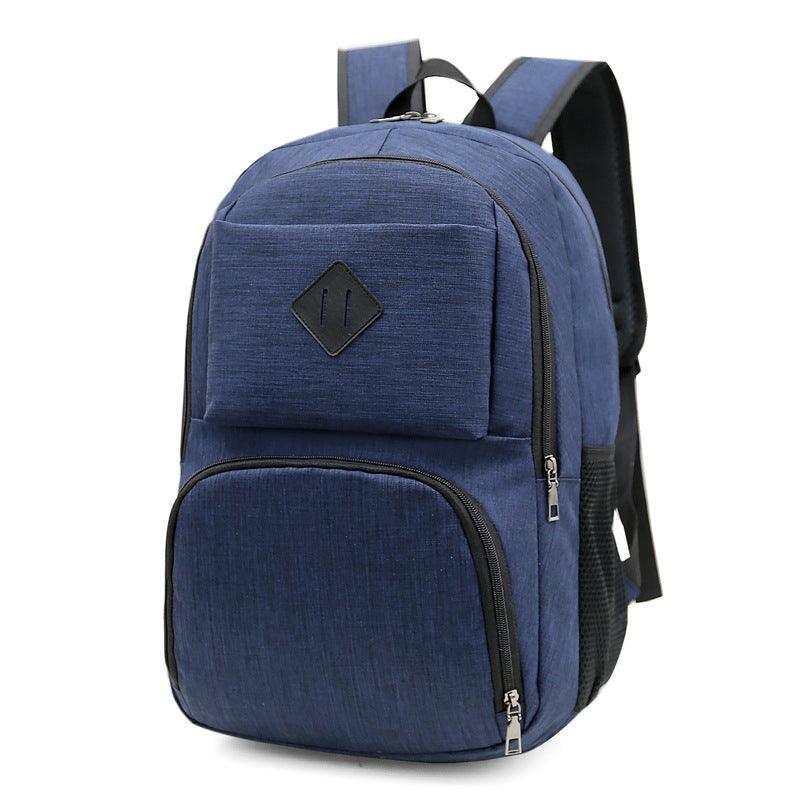 Hiking Canvas Large Capacity Backpack- Blue - Obeezi.com