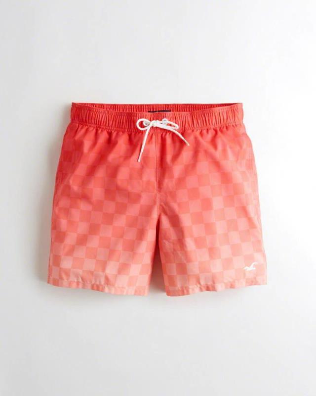 Hollister Plain Swim Shorts Men Peach - Obeezi.com