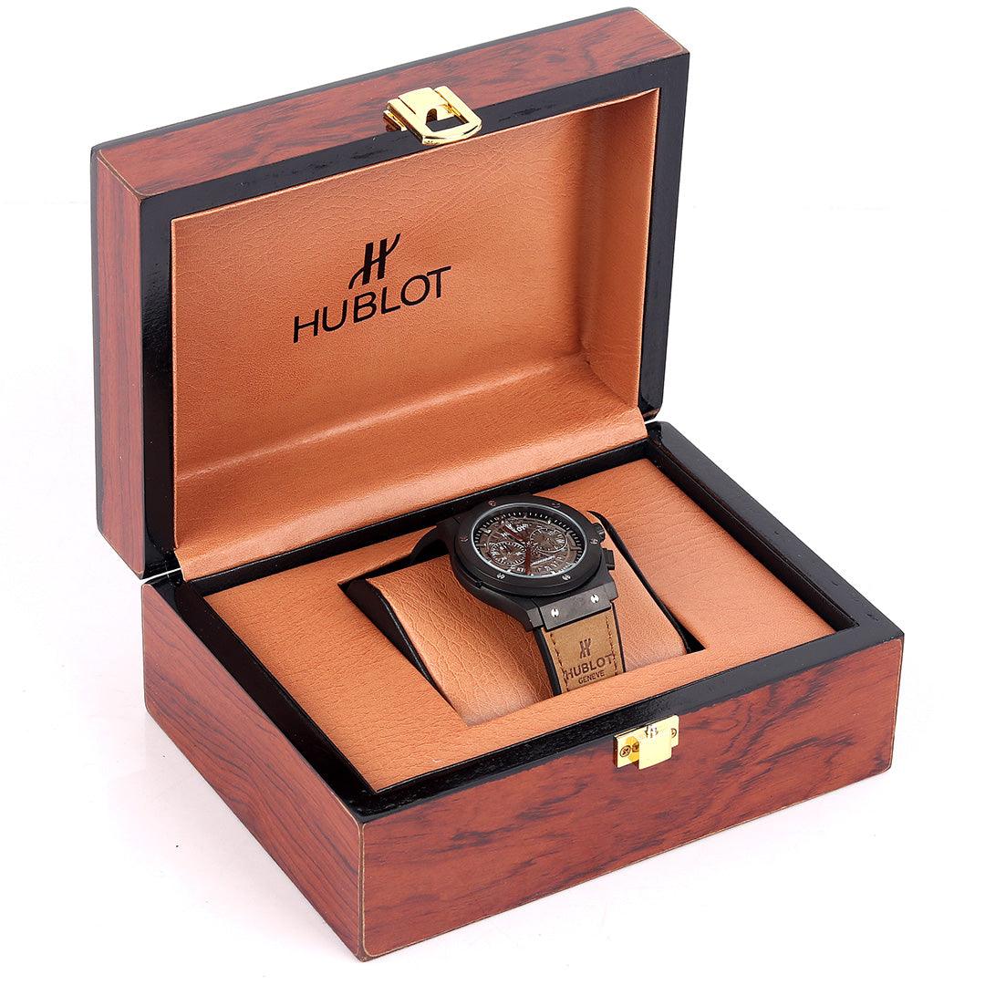 Hublot Geneve Classic Fusion Aero Chronograph Black Magic Watch - Obeezi.com