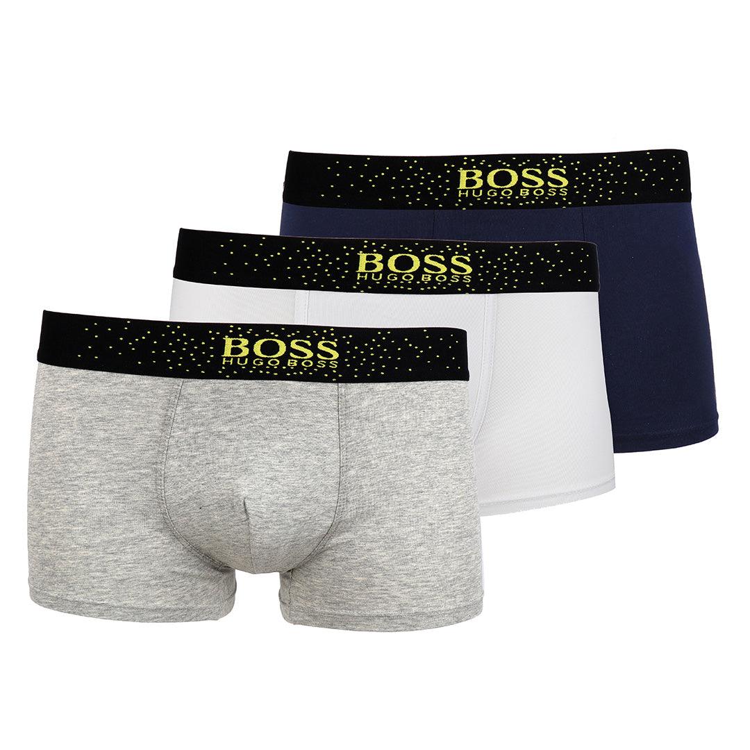 Hugo Boss Cotton-Blend Men's 3 in 1 Boxers - Obeezi.com