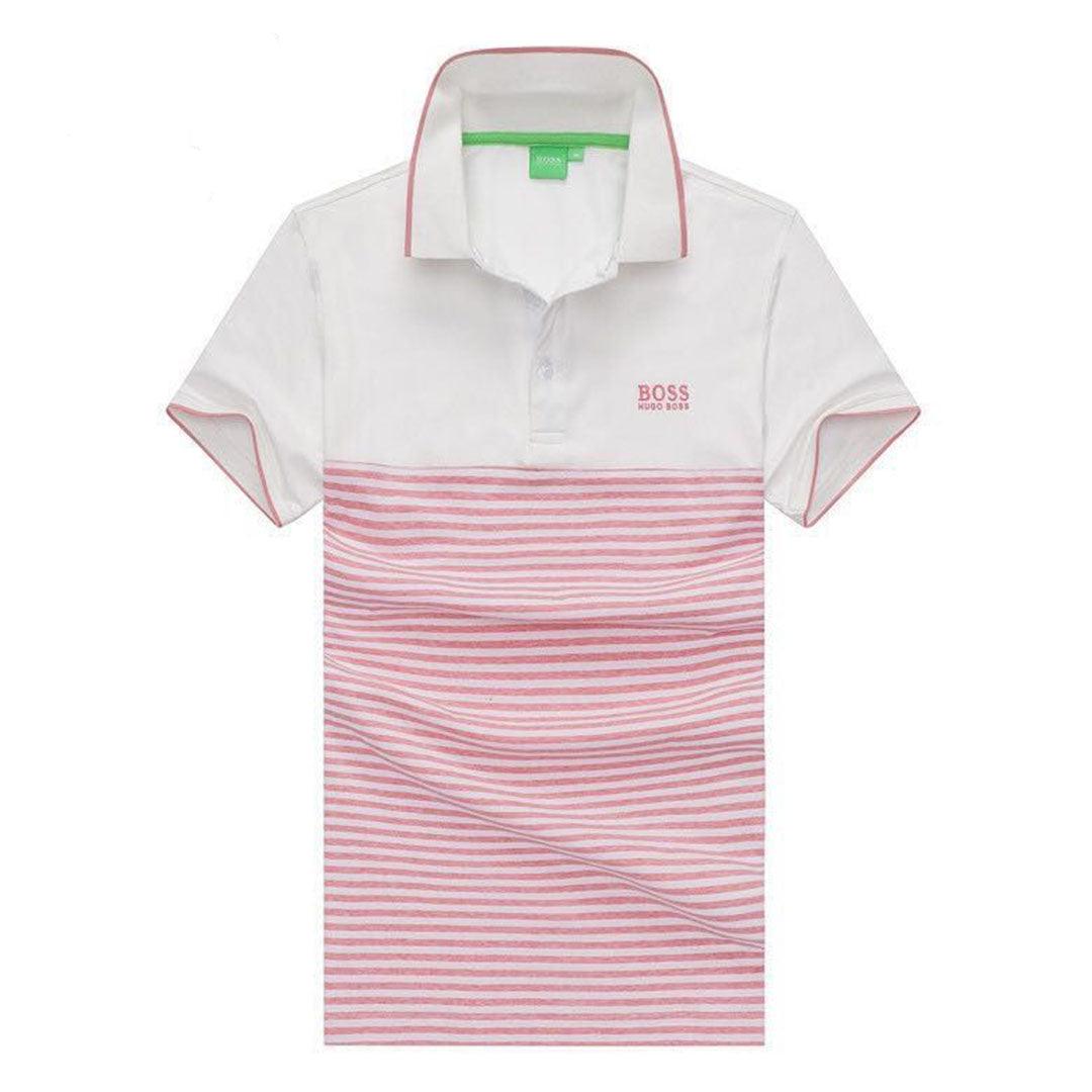 Hugo Boss With Multicolored Front Design-Red - Obeezi.com