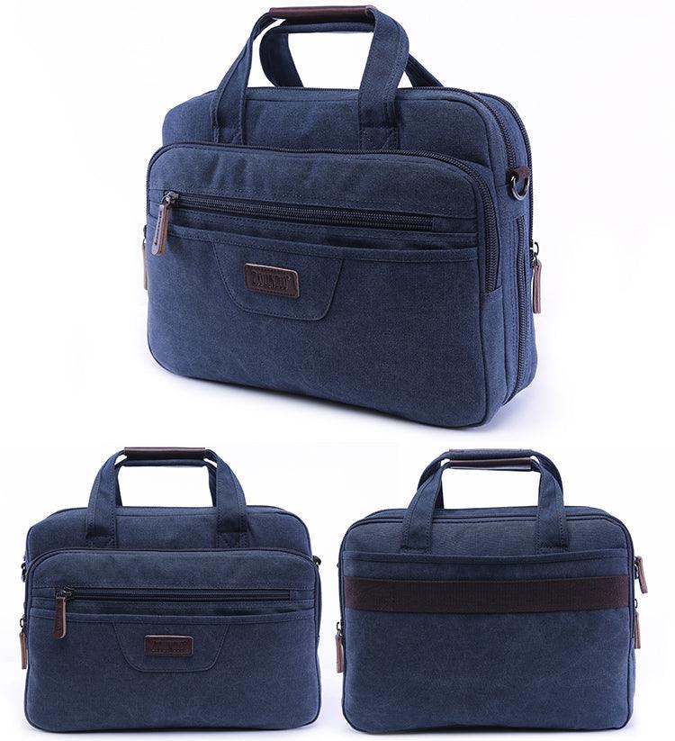 Hybrid Canvas Solid Mini Outdoor Crossbody Bag-Blue - Obeezi.com