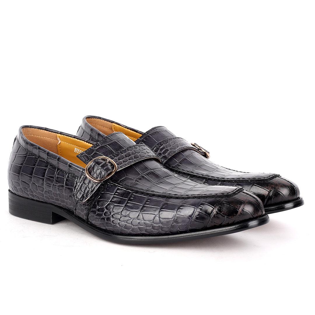 J.M Weston Full Croc Leather Belt designed Shoe - Obeezi.com