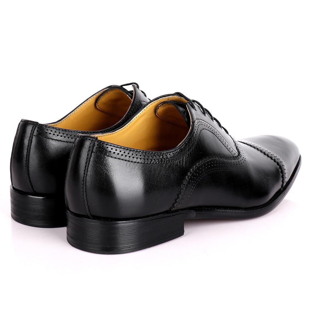 J.M Weston Premium Oxford Men' Shoe-Black - Obeezi.com