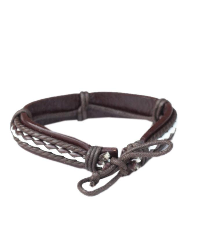Jewelry bangle Unisex Brown leather bracelet - Obeezi.com