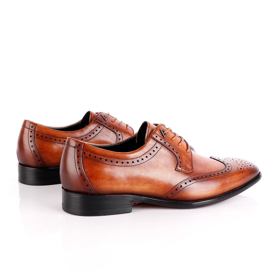 John Foster Brown Derby Lace Up Brogues - Obeezi.com