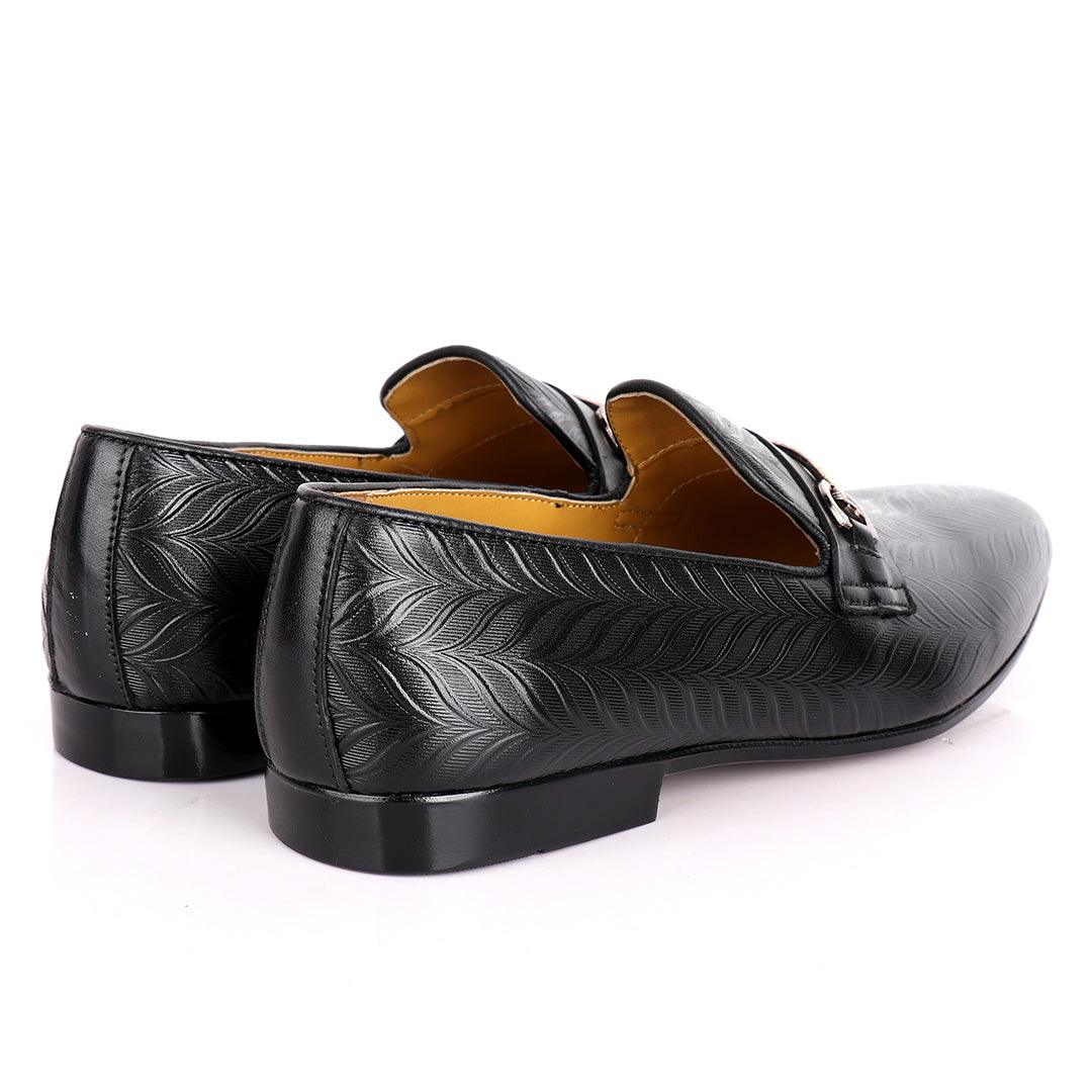 John Foster Chain Designed Plain Men's Shoes - Obeezi.com