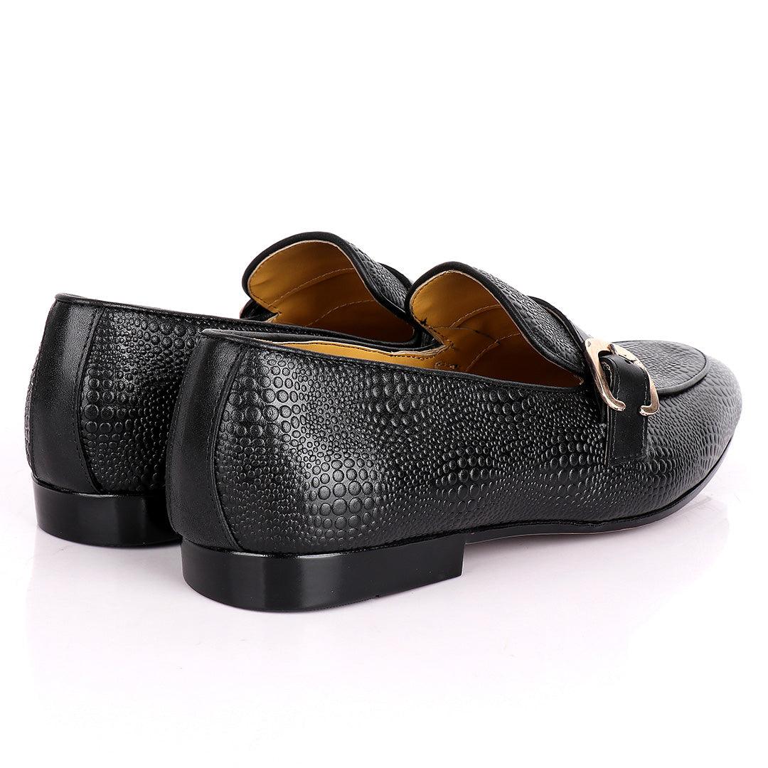John Foster Croc Skin single Belt Designed Loafers - Obeezi.com