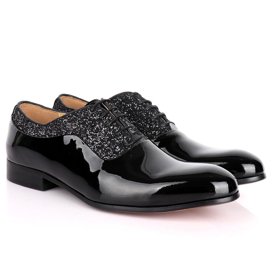 John Medson Exquisite Plain Leather Stone Designed Men's Shoe - Obeezi.com