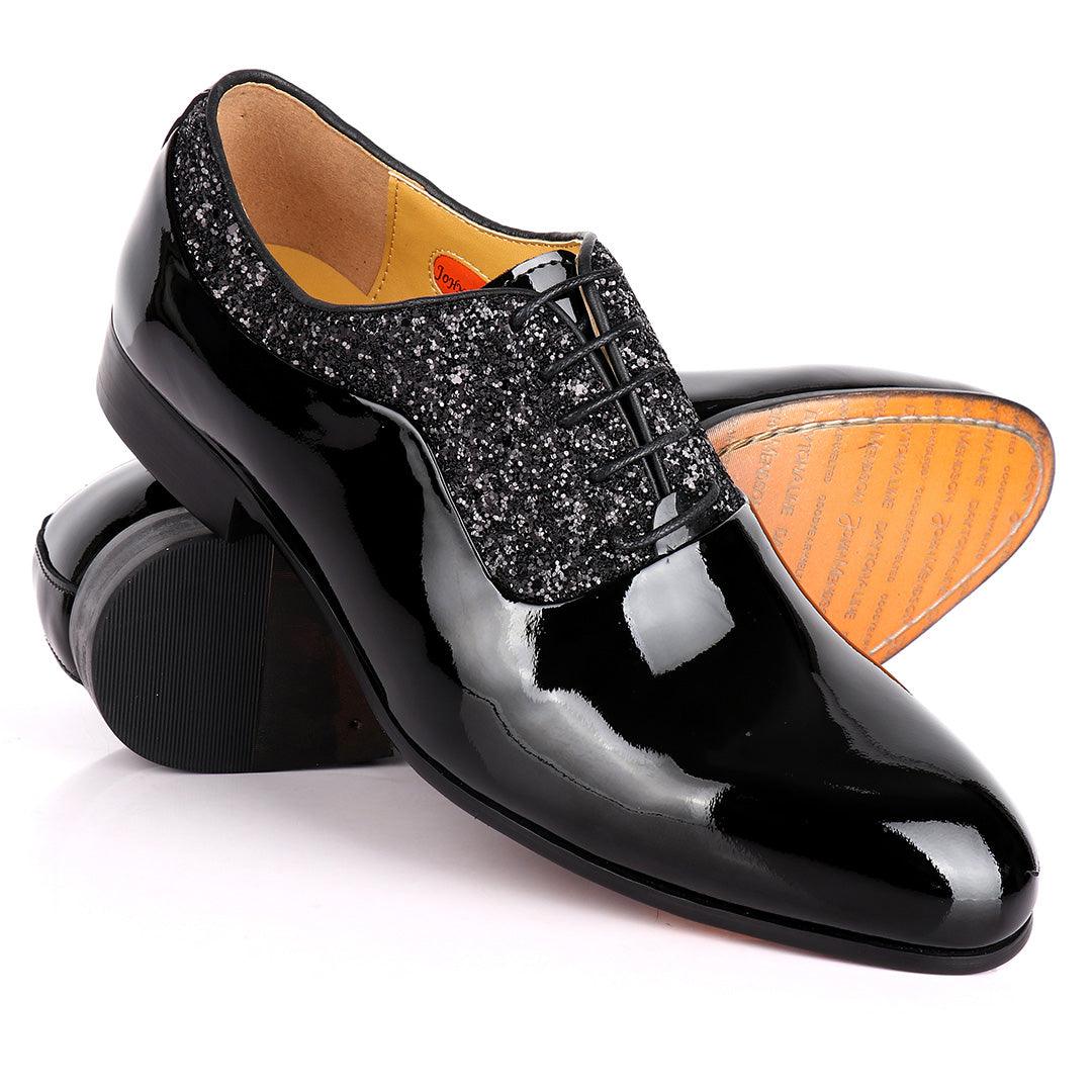 John Medson Exquisite Plain Leather Stone Designed Men's Shoe - Obeezi.com