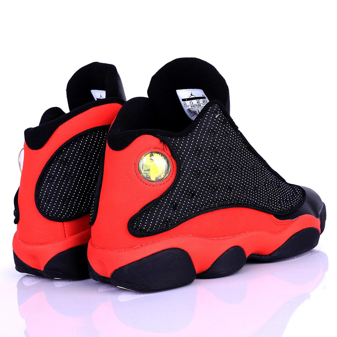 Jord Black With Red Classic Retro Basketball sneakers - Obeezi.com