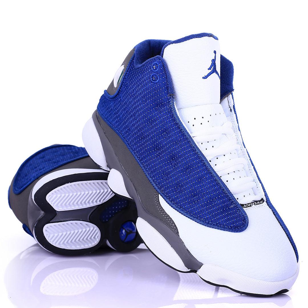 Jord Dotted Blue And White Skin Design Classic Retro sneakers - Obeezi.com