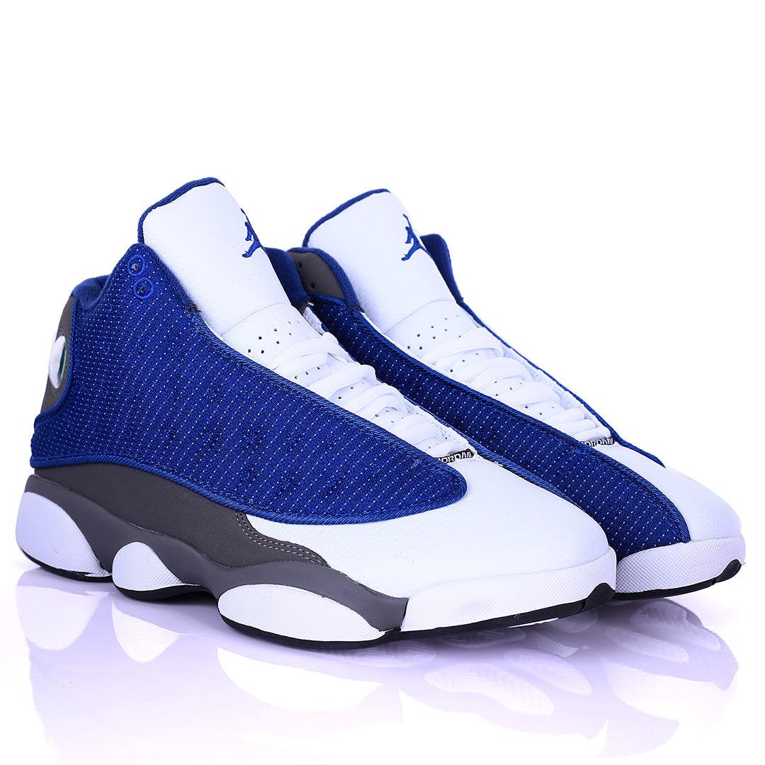 Jord Dotted Blue And White Skin Design Classic Retro sneakers - Obeezi.com