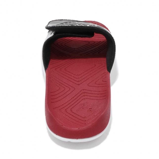 Jordan Hydro 7 GS Black White Gym Red Slippers - Obeezi.com