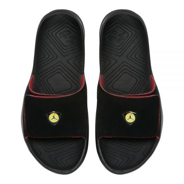 Jordan Men's Hydro 7 Black/Red/Yellow Slide - Obeezi.com