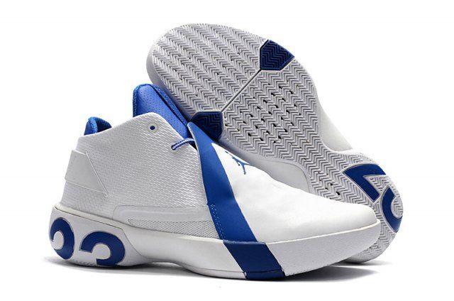 Jordan Ultra Fly 3 White Royal Blue Men's Basketball Shoes - Obeezi.com