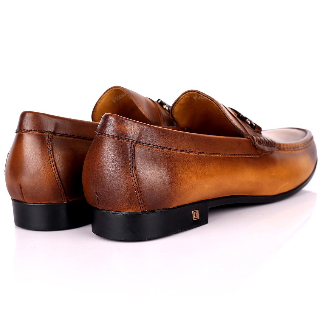 K.N Weston Exquisite Brown Wet tip Designed Formal Shoe - Obeezi.com