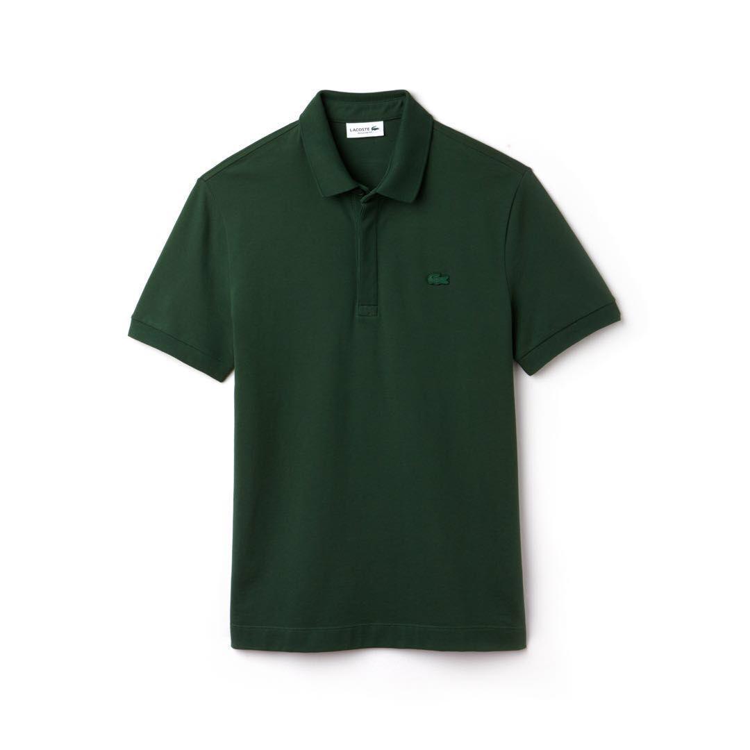 Lacoste Design Custom fits Men's Short Sleeve Polo-Green - Obeezi.com